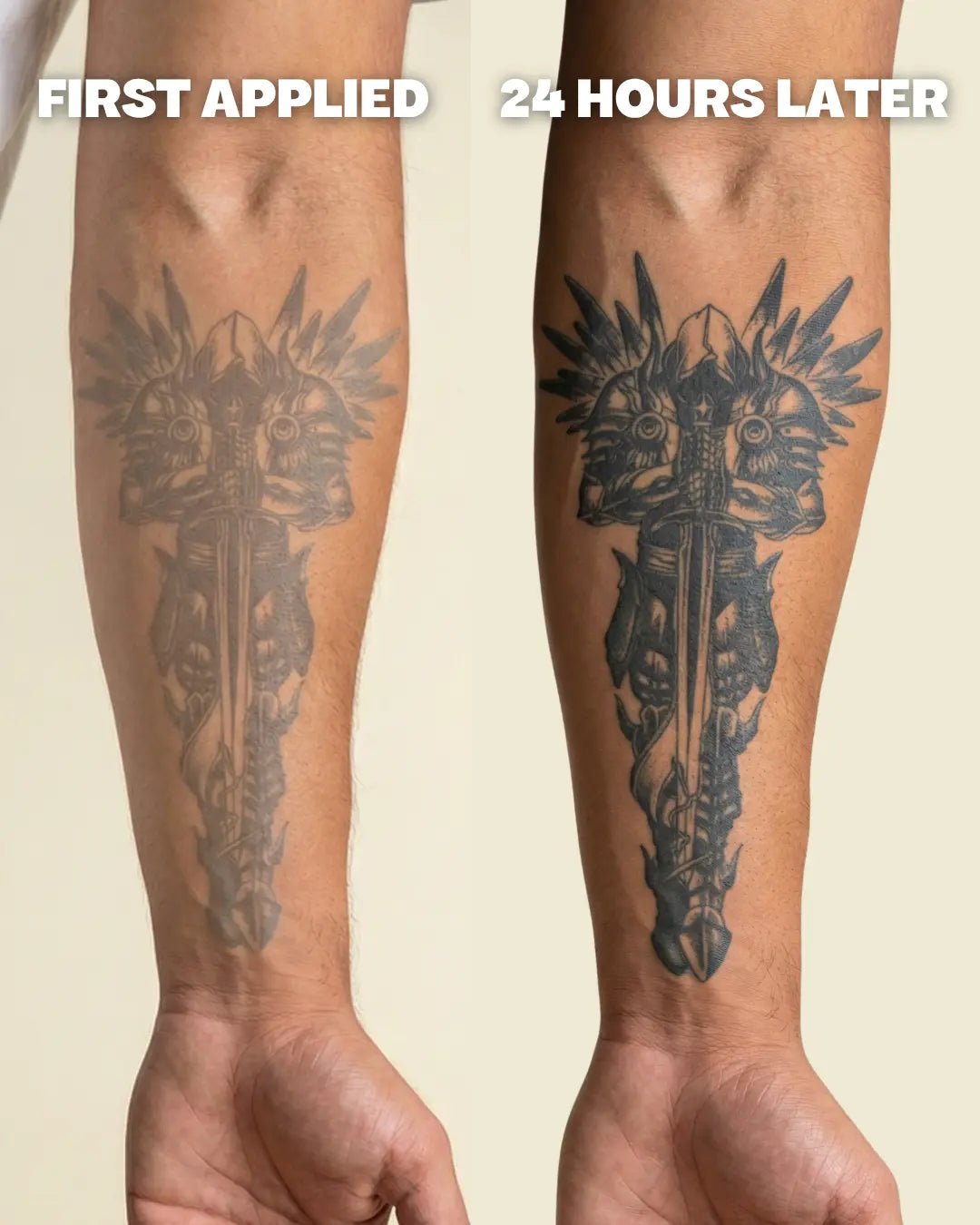 Tatouage éphémère boussole sur avant-bras