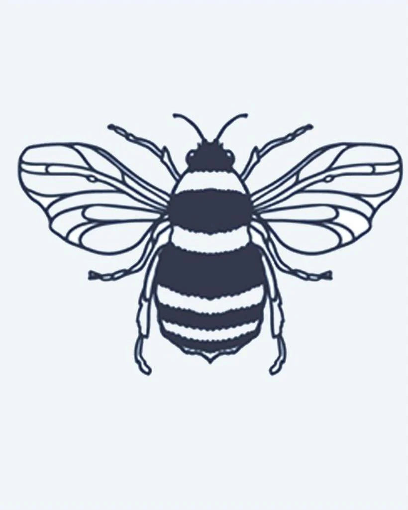 Tatouage éphémère abeille ailes translucides détails